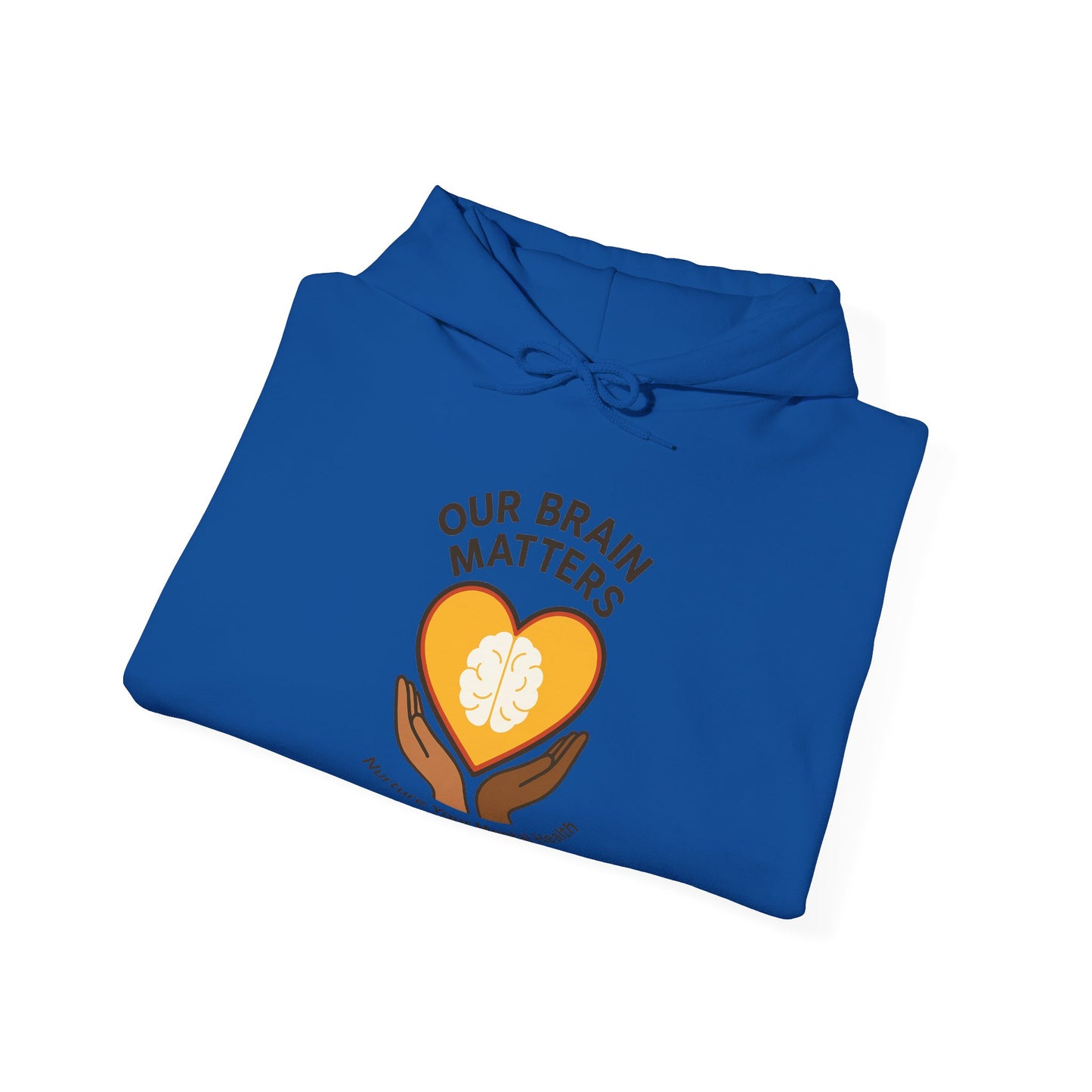 Unisex Heavy Blend™ Hooded Sweatshirt  Our Brain Matters - Nurture Your Mental Health