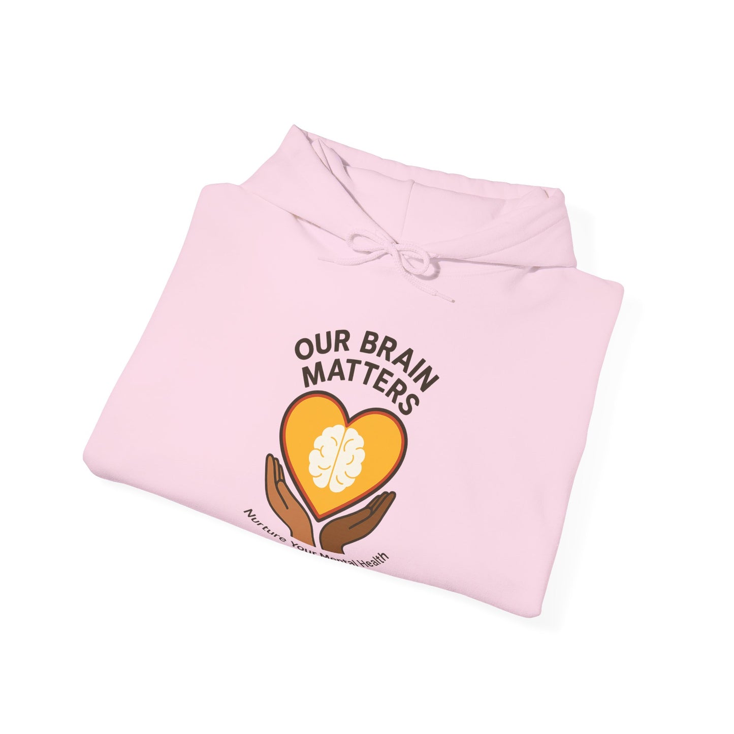 Unisex Heavy Blend™ Hooded Sweatshirt  Our Brain Matters - Nurture Your Mental Health