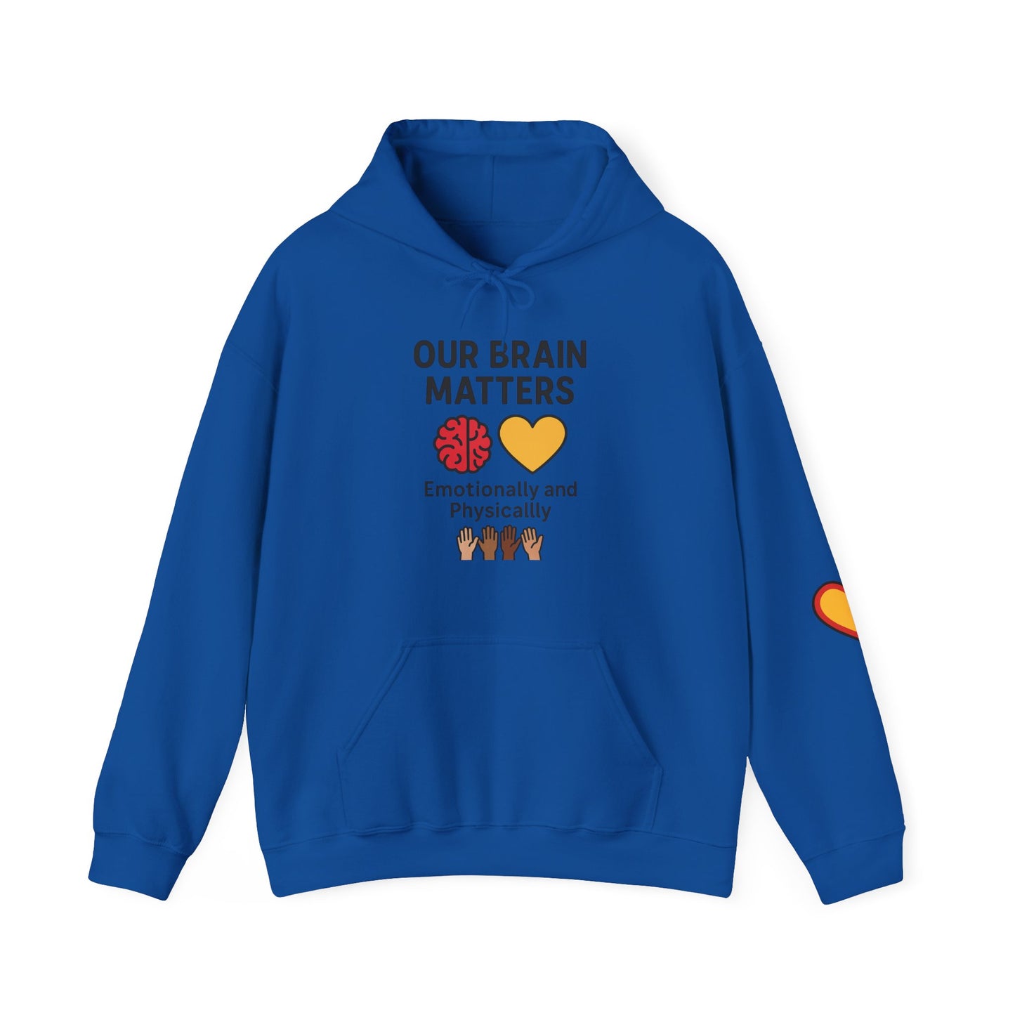 Unisex Heavy Blend™ Hooded Sweatshirt: Our Brain Matters - Emotionally and Physically