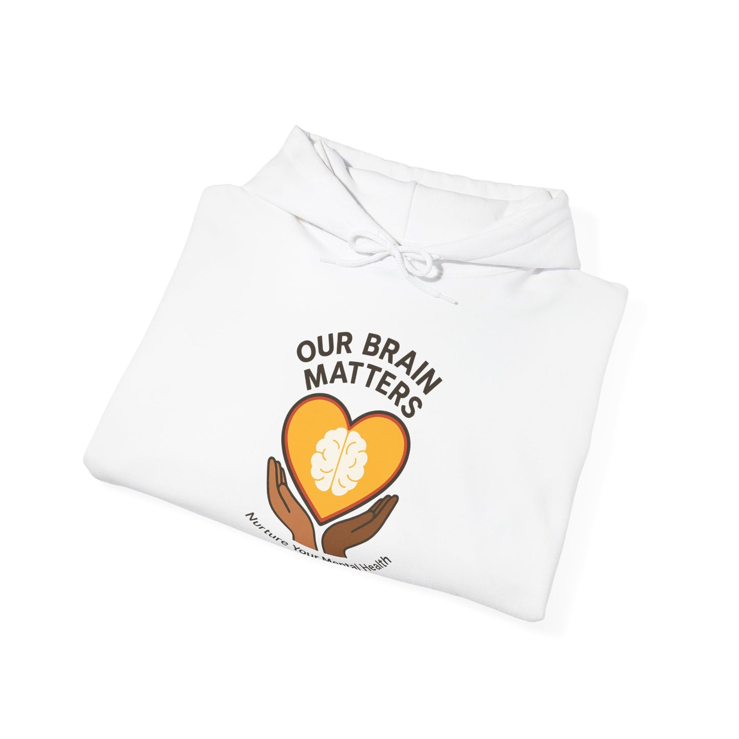 Unisex Heavy Blend™ Hooded Sweatshirt  Our Brain Matters - Nurture Your Mental Health