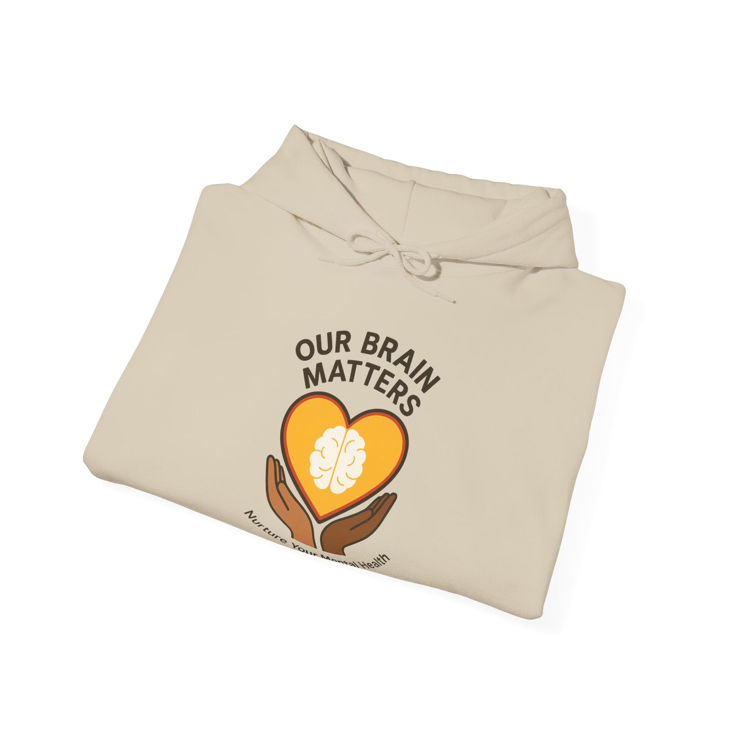 Unisex Heavy Blend™ Hooded Sweatshirt  Our Brain Matters - Nurture Your Mental Health