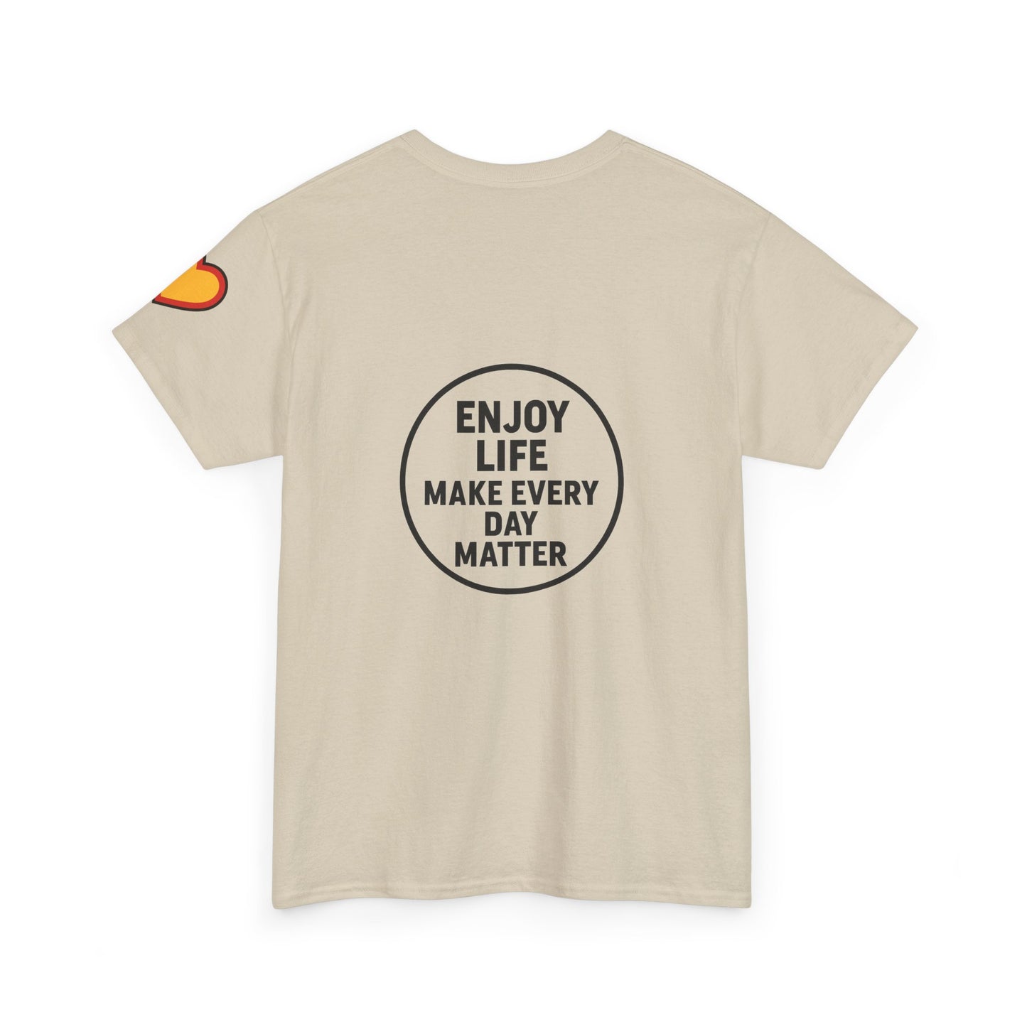 Unisex Heavy Cotton Tee: Fishing Clears the Mind - Mentally and Physically