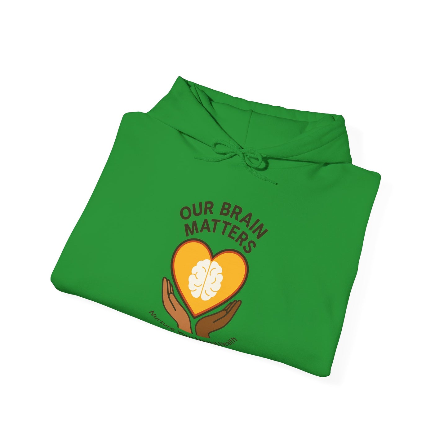 Unisex Heavy Blend™ Hooded Sweatshirt  Our Brain Matters - Nurture Your Mental Health
