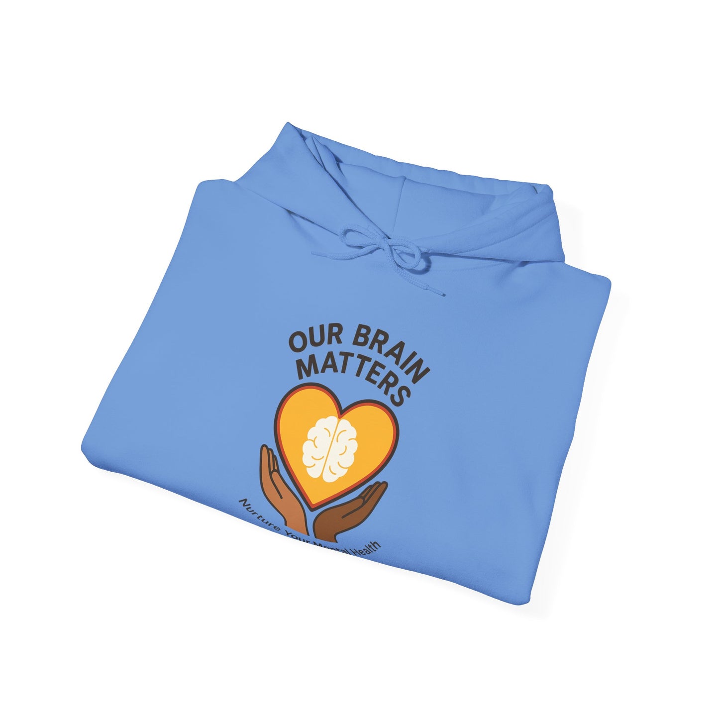 Unisex Heavy Blend™ Hooded Sweatshirt  Our Brain Matters - Nurture Your Mental Health