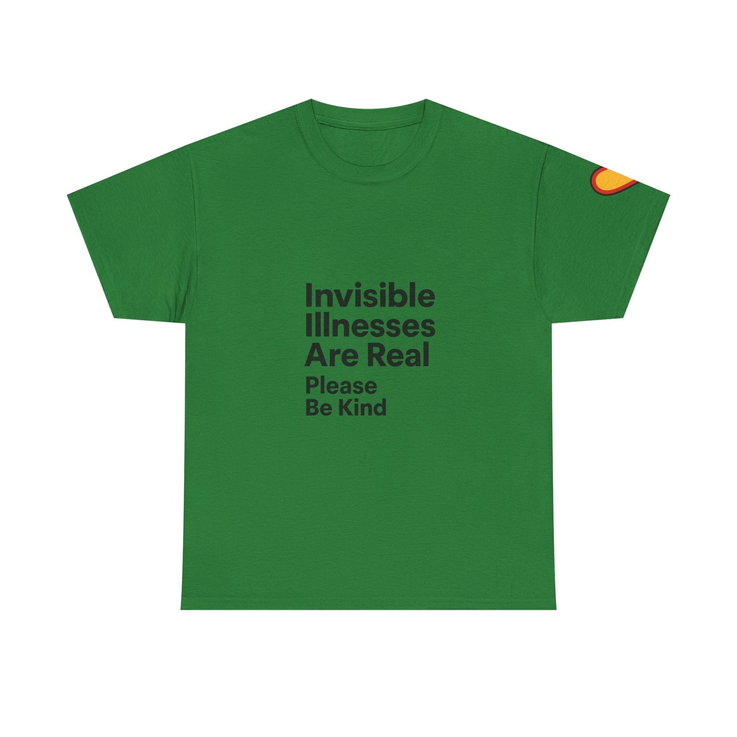 Unisex Heavy Cotton Tee - Invisible Illnesses Are Real "Please Be Kind"