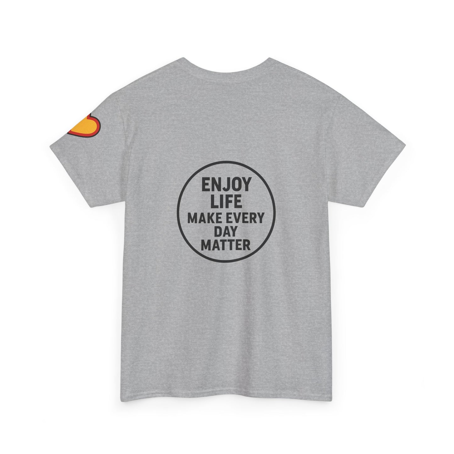 Unisex Heavy Cotton Tee: Fishing Clears the Mind - Mentally and Physically