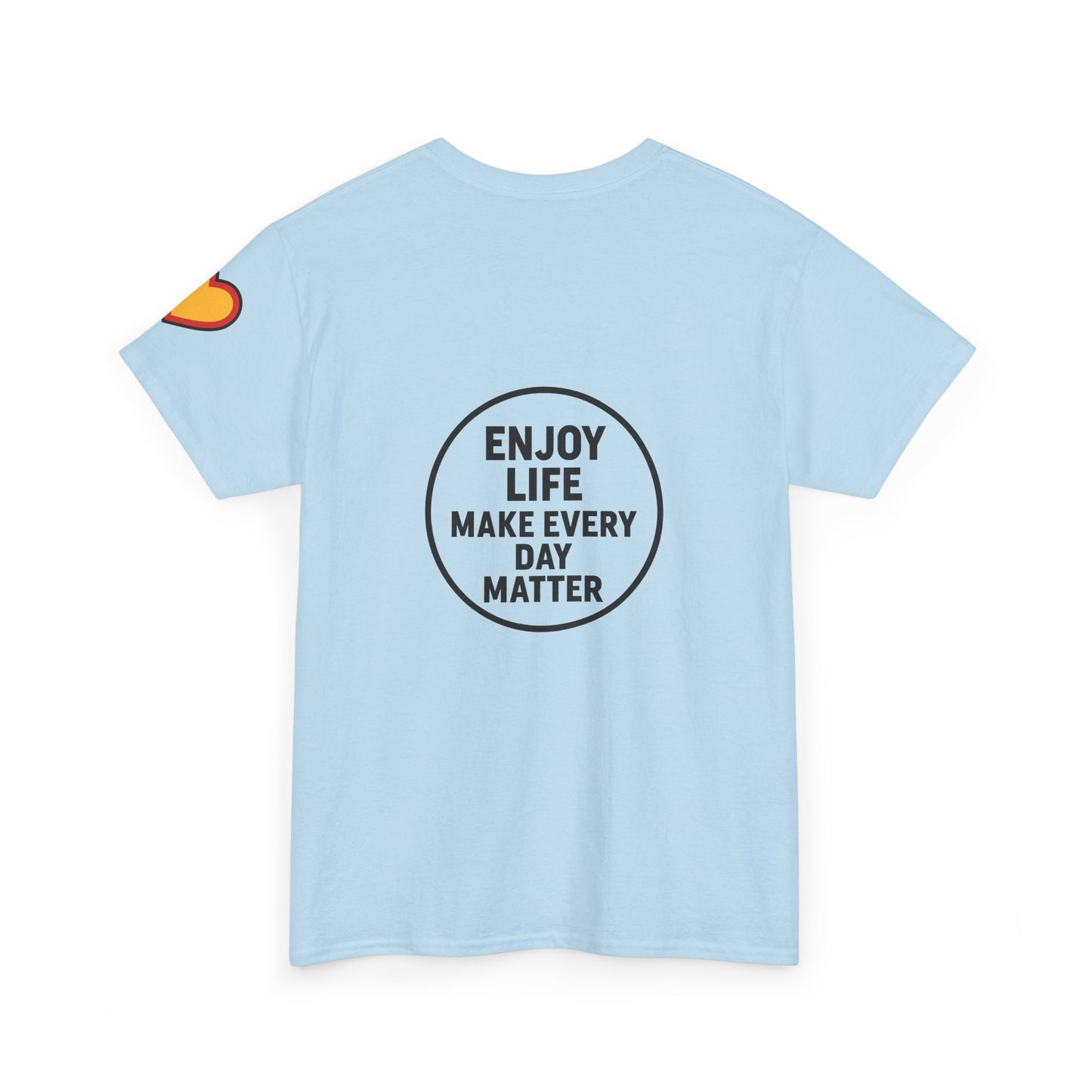 Unisex Heavy Cotton Tee: Fishing Clears the Mind - Mentally and Physically