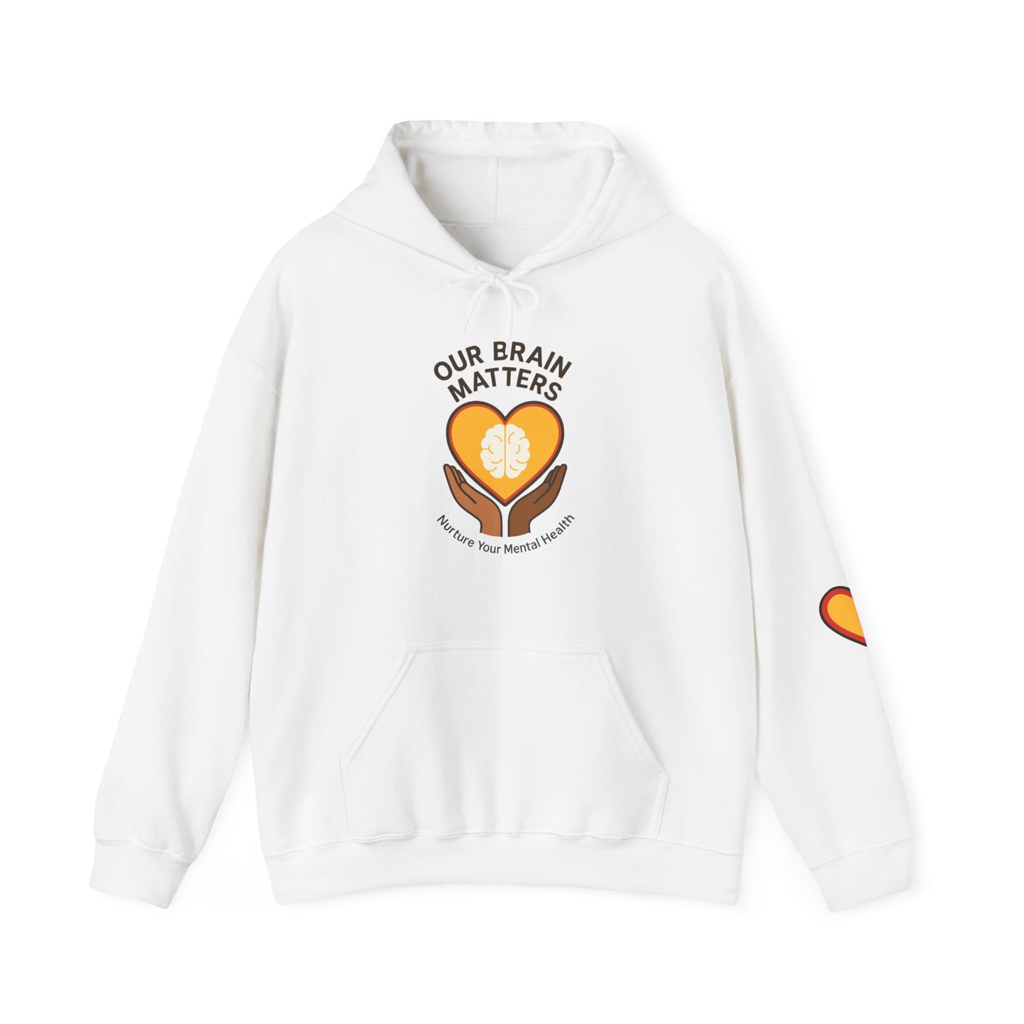 Unisex Heavy Blend™ Hooded Sweatshirt  Our Brain Matters - Nurture Your Mental Health