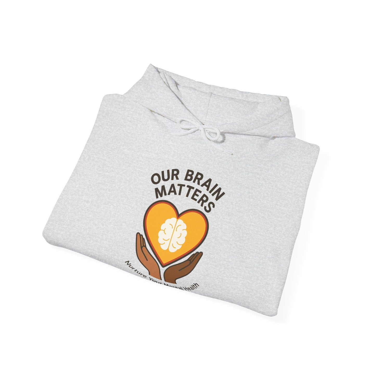 Unisex Heavy Blend™ Hooded Sweatshirt  Our Brain Matters - Nurture Your Mental Health