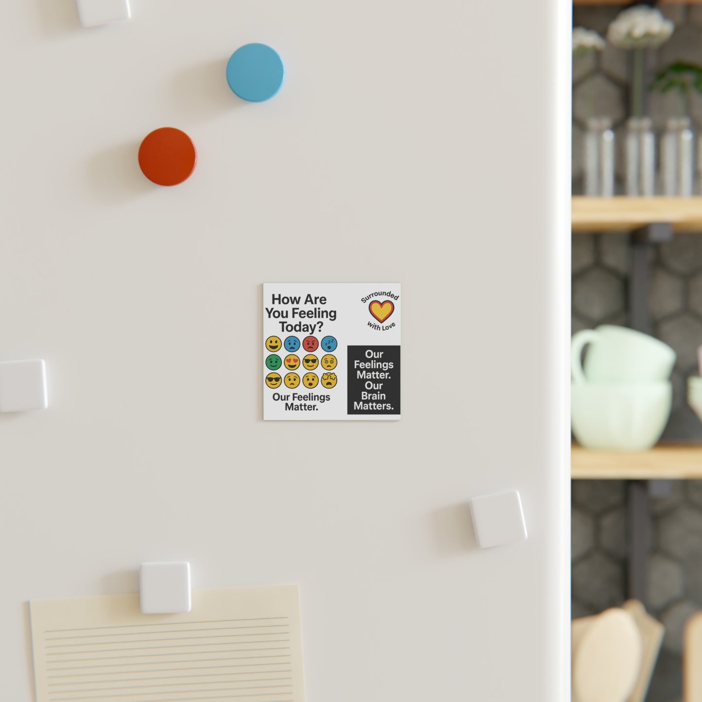 Square Magnet  How are you feeling today, Our feelings Matter ....