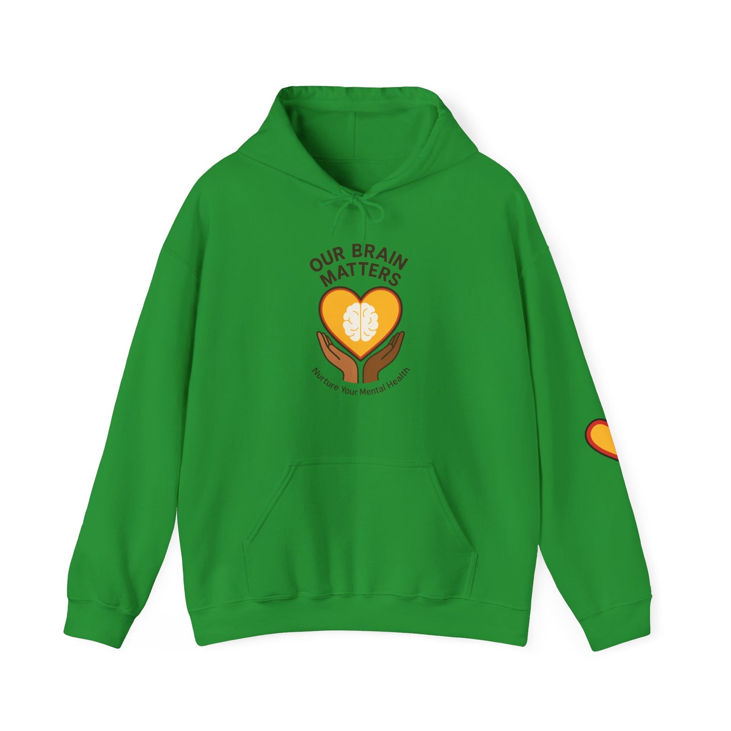 Unisex Heavy Blend™ Hooded Sweatshirt  Our Brain Matters - Nurture Your Mental Health