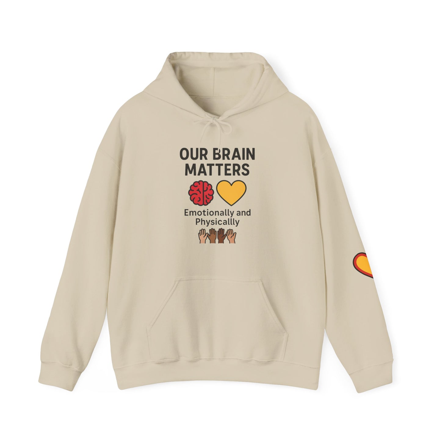 Unisex Heavy Blend™ Hooded Sweatshirt: Our Brain Matters - Emotionally and Physically