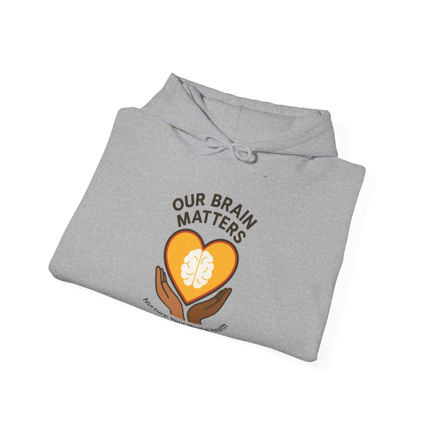 Unisex Heavy Blend™ Hooded Sweatshirt  Our Brain Matters - Nurture Your Mental Health