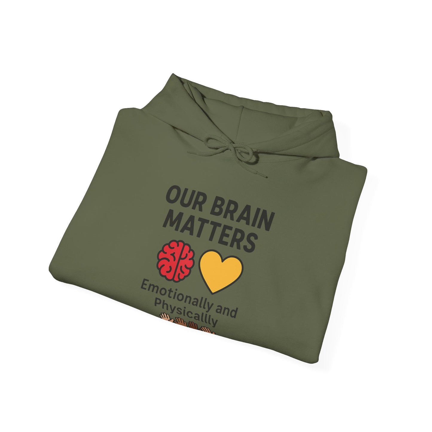 Unisex Heavy Blend™ Hooded Sweatshirt: Our Brain Matters - Emotionally and Physically