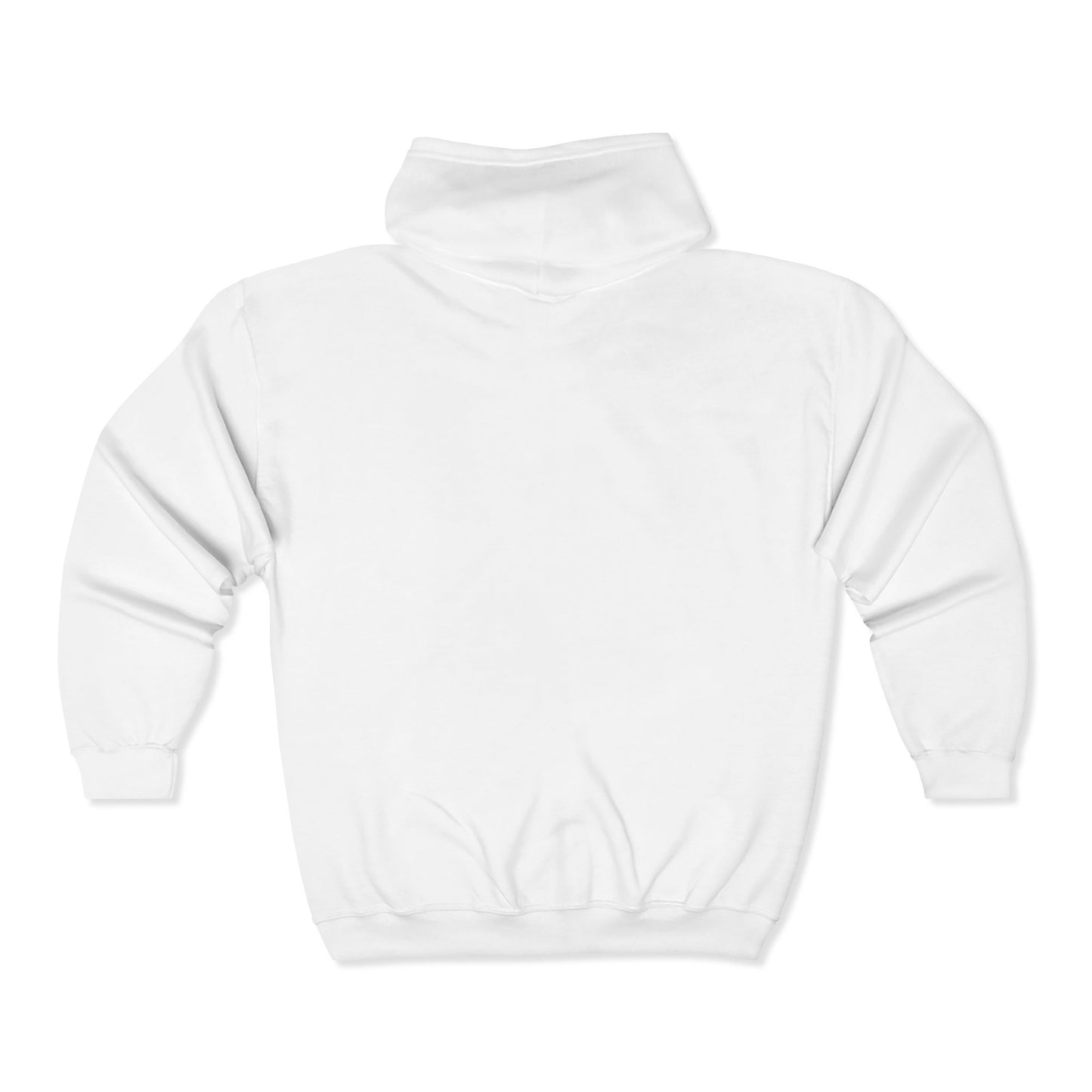 Unisex Heavy Blend™ Full Zip Hooded Sweatshirt " Protected by Love" with angel wings and heart