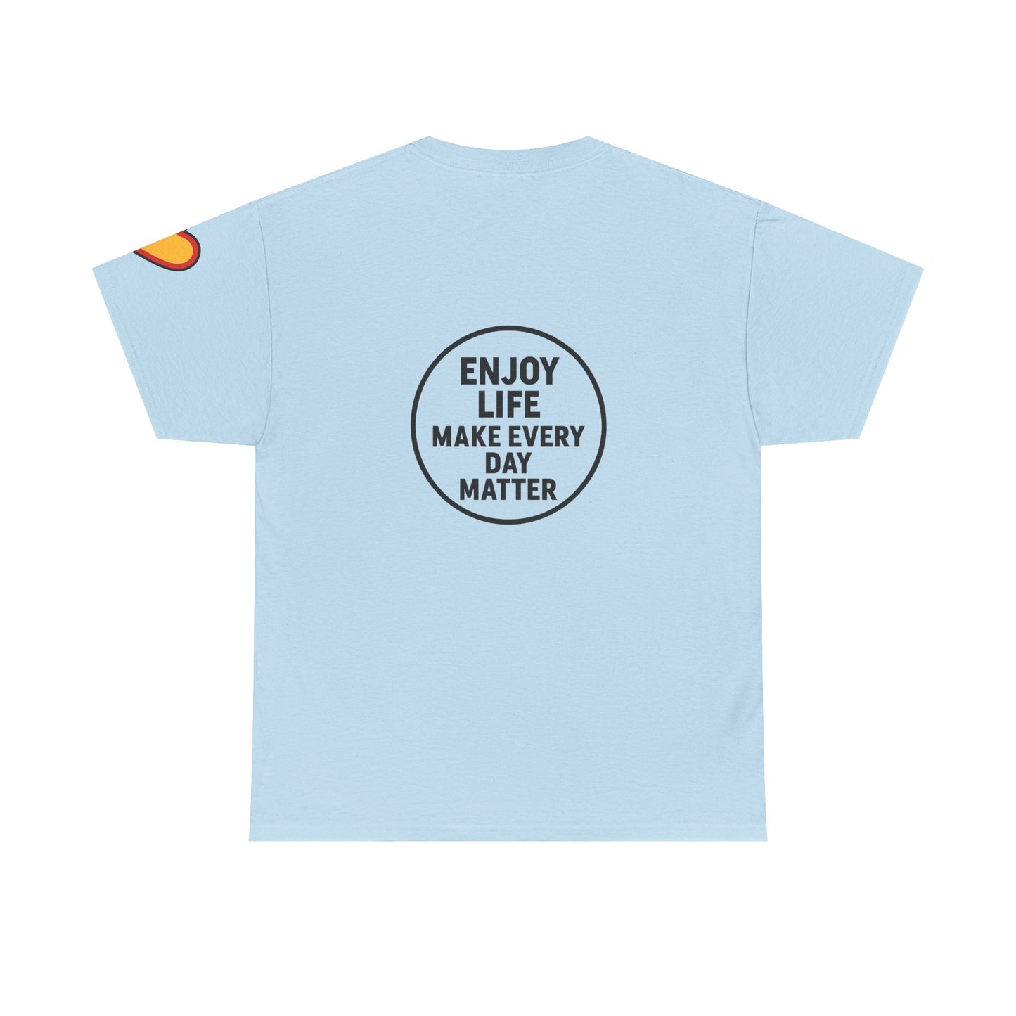 Unisex Heavy Cotton Tee: Fishing Clears the Mind - Mentally and Physically