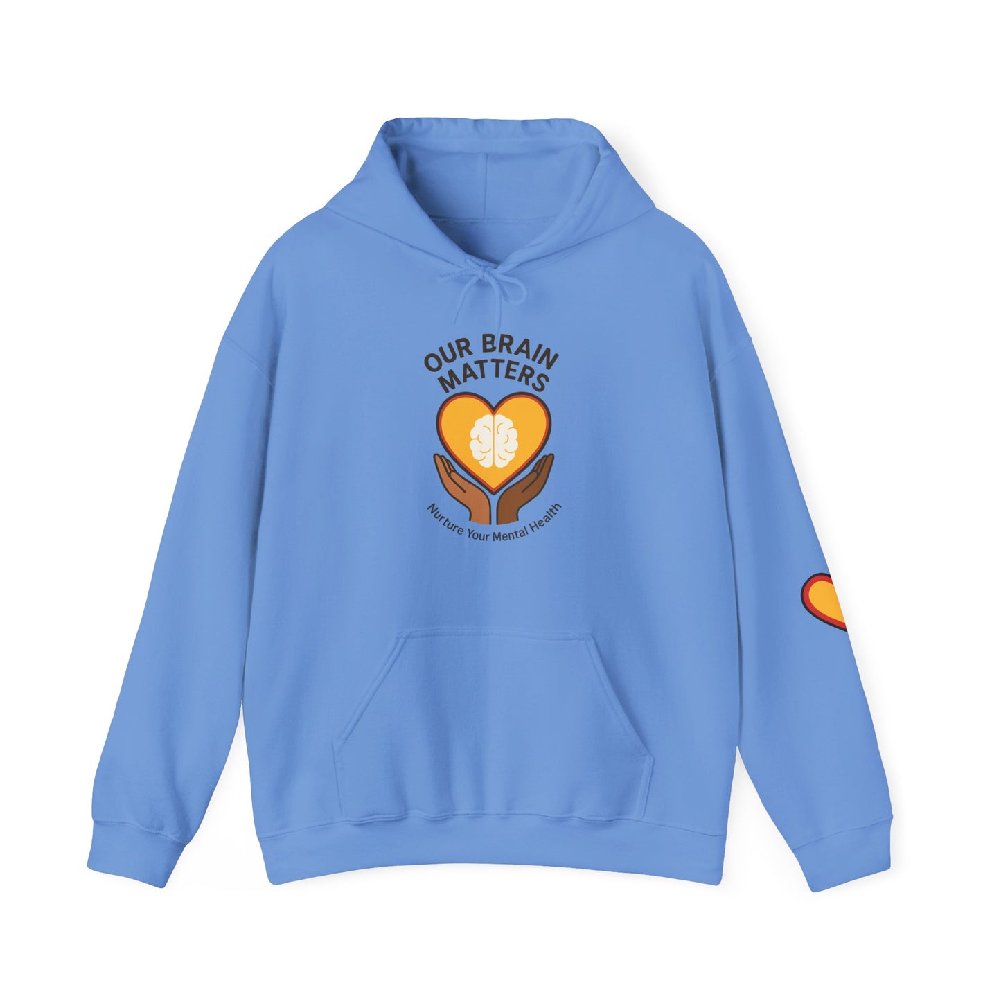 Unisex Heavy Blend™ Hooded Sweatshirt  Our Brain Matters - Nurture Your Mental Health
