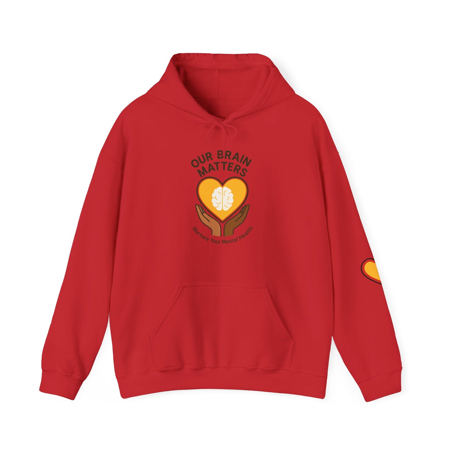 Unisex Heavy Blend™ Hooded Sweatshirt  Our Brain Matters - Nurture Your Mental Health