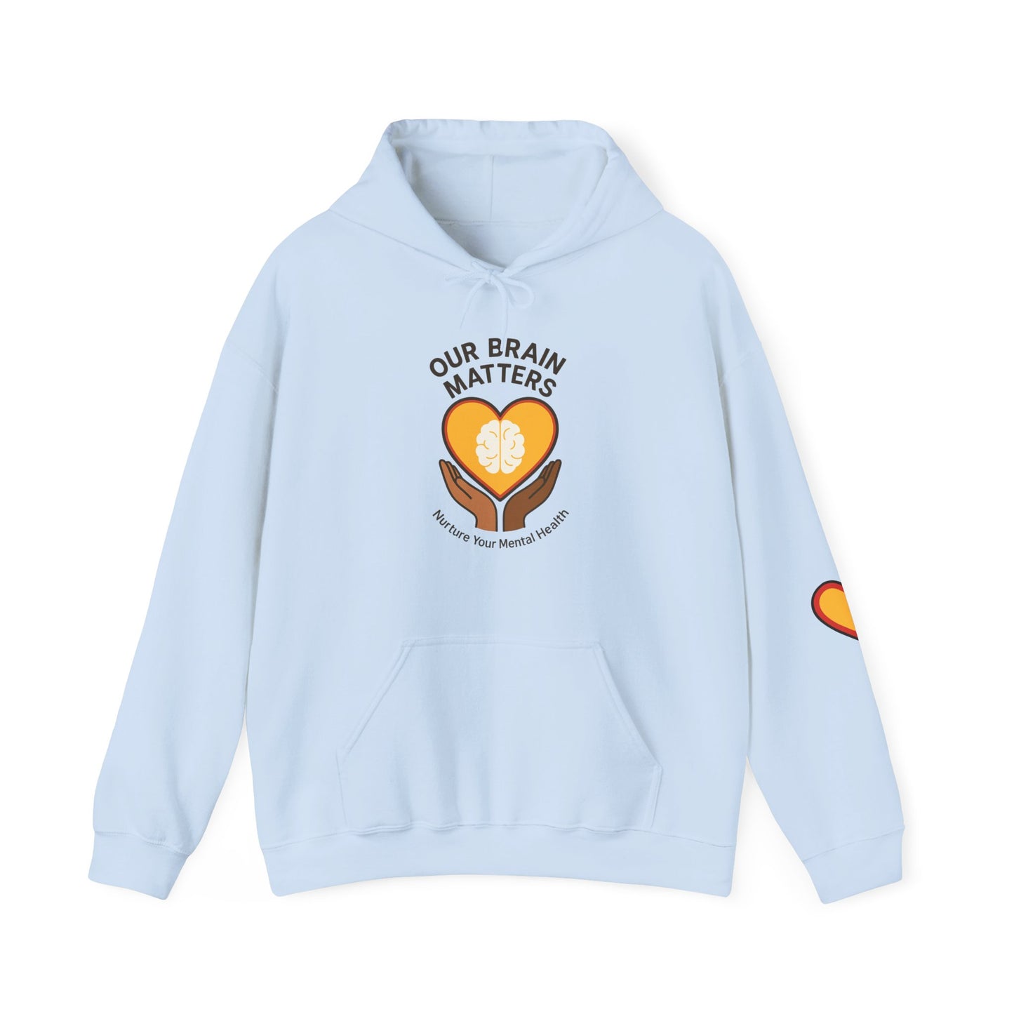 Unisex Heavy Blend™ Hooded Sweatshirt  Our Brain Matters - Nurture Your Mental Health