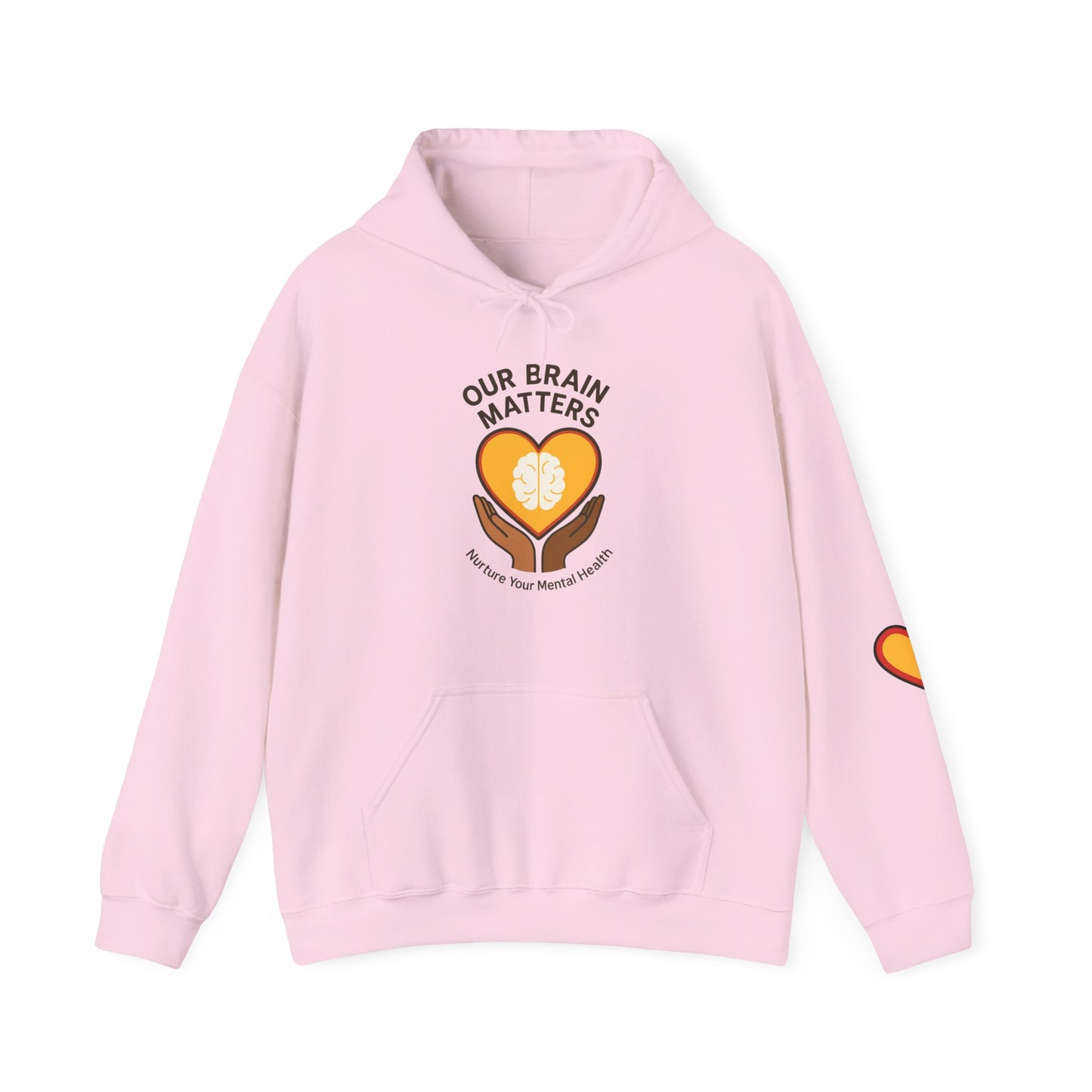 Unisex Heavy Blend™ Hooded Sweatshirt  Our Brain Matters - Nurture Your Mental Health