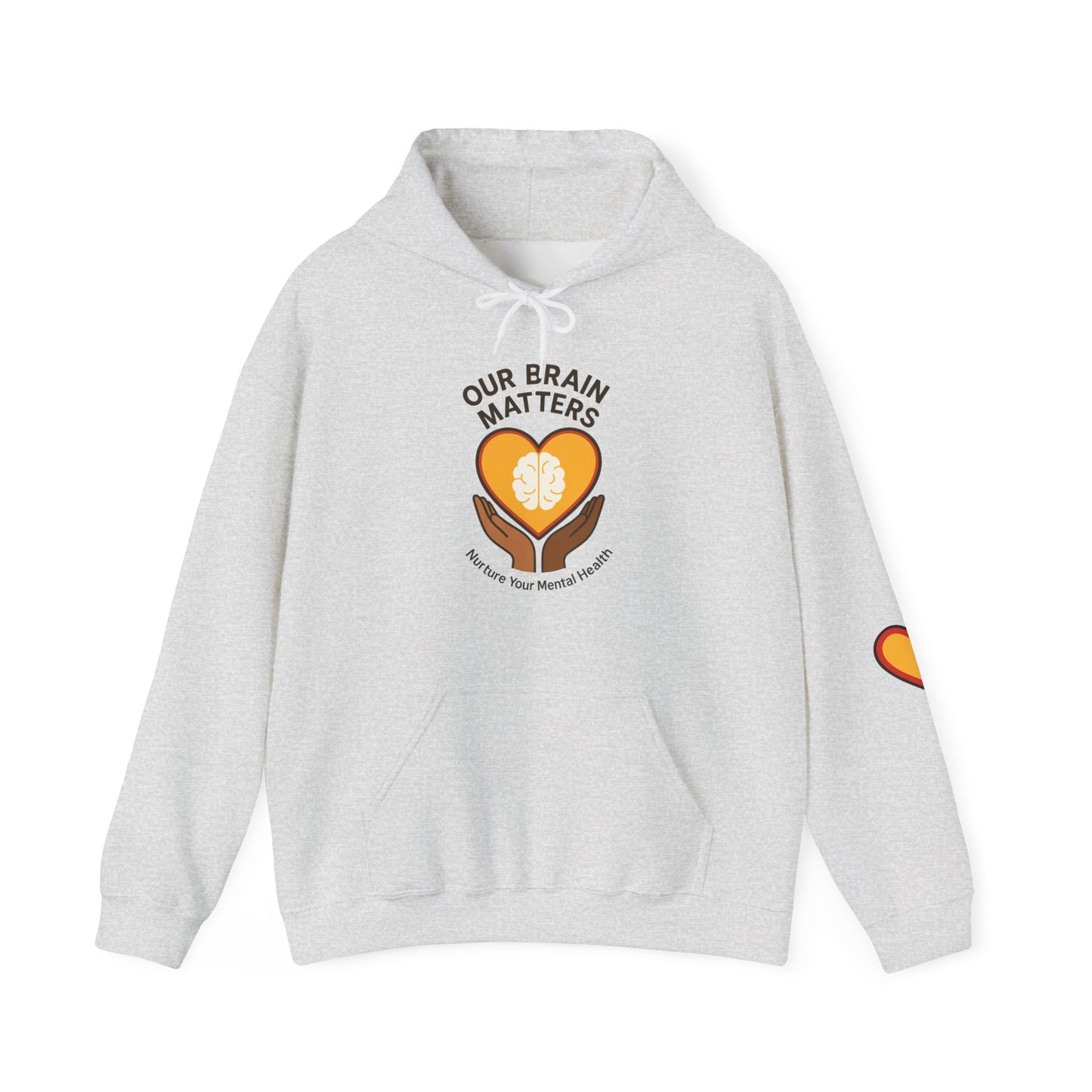 Unisex Heavy Blend™ Hooded Sweatshirt  Our Brain Matters - Nurture Your Mental Health