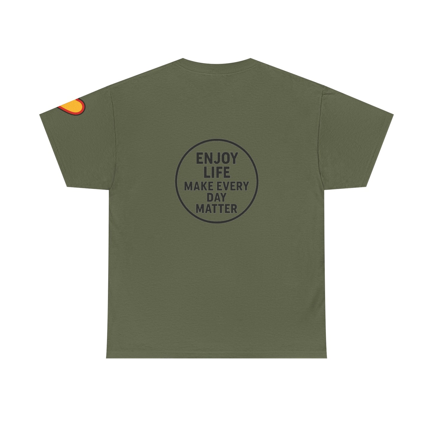Unisex Heavy Cotton Tee: Fishing Clears the Mind - Mentally and Physically